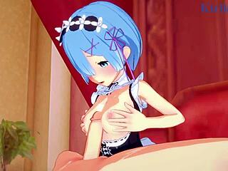 Hey, rem and ram team up with subaru natsuki for some wild hentai action in re zero
