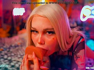 Slut In Cosplay Masturbates Fingering.
