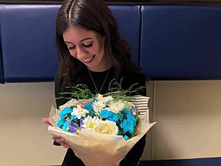 Offered a girl at the station a public train casting, and she said yes! 🚂