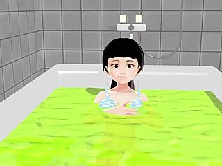 koko a strips everything in the bath for you 😊