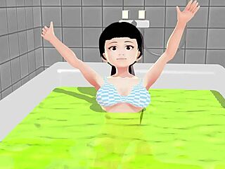 koko a strips everything in the bath for you 😊