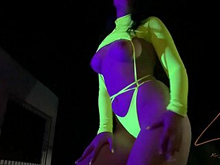 Hot girl dancing funk in panties showing off her body