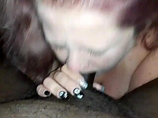 Danni from next door loves sucking my big black cock