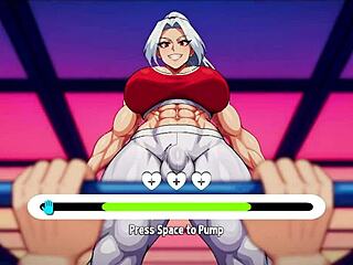 Futa gym teacher dominates in hentai cartoon