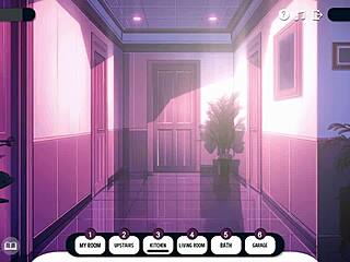 Futa gym teacher dominates in hentai cartoon