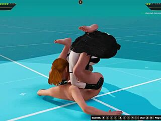 Ginny Vs Draka Naked Fighter 3d