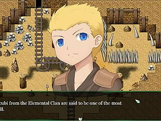 Entering holy cathedral in Succubus Covenant hentai game to find half-naked blonde goddess angels