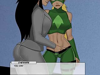 dc comics unlimited part 52 with cheshire and artemis fingering