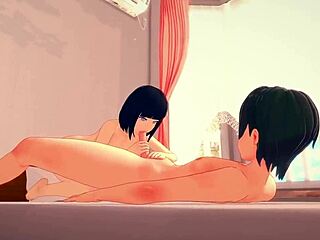 Detailed 3D Anime Hentai Cartoon Scene