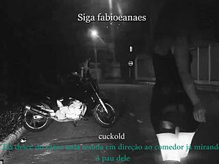 casada, you're showing off on the street with your lover while cuckold films the thrill?