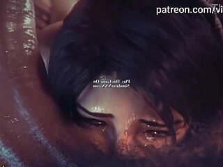 Jätkä, Lara Croft Tomb Raiderista saa futanari-kyrpää tässä 3D AI-parannetussa simulaattorissa!