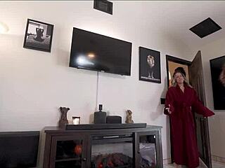 Depressed step-mom Misty craving sperm from her step-son