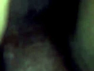 Filling the naughty brunette's pussy with cum in amateur session