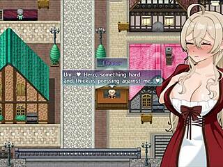 Housewife Companion Of The Hero Part 1 In Anime Game With Outdoor Toys And Blowjob Hentai Scenes.