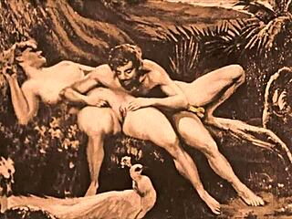 Vintage Erotic Drawings with Sensual Anime Flair