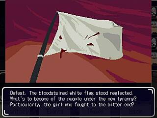 Elf endures rough deepthroat with two cocks in hentai game