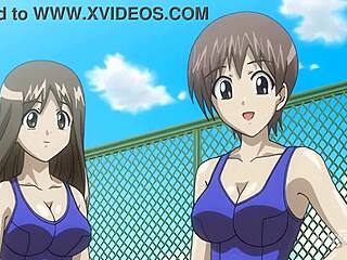 Oh dios, mi hermanastra y yo casi nos pillan follando duro en la piscina pública