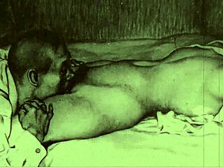 Ретро вибрации в этой винтажной эротической иллюстрации эскиза