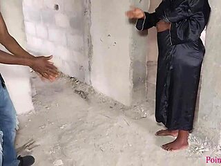 Cheating wife spreads big pussy for contractor’s pounding cock. She moans loud with creamy pleasure.