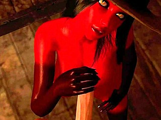 Feeling Terrified as a Succubus Sneaks Up on Me at Night in 3D Hentai