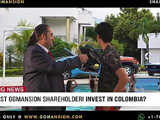 i'm the blonde babe givin a blowjob to the black-haired one, moanin loud