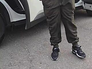 I Lick Her Pussy And She Sucks My Big Black Cock After We Piss On The Road