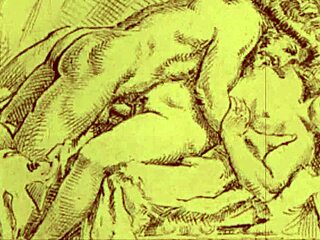 Vintage Erotic Drawings in Retro Anime Style