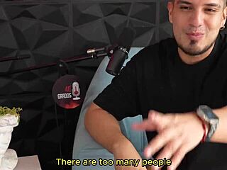 Pornstar Sara Blonde sucks fan after steamy interview with Crispasquel.