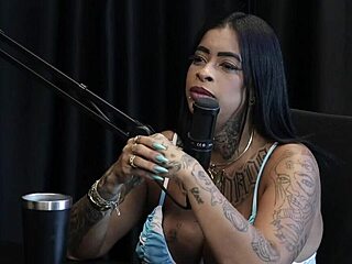 Marcellly Melo flashes tits after wild swing house chaos with gay and trans