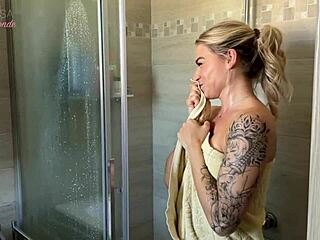 Neighbor catches me jerking and takes it deep