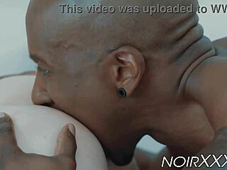 Whoa, this cute gay ginger gets rimmed then anally fucked by a muscular black hunk with monster BBC! 😈