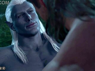 Baldur's gate 3 features detailed naked playthrough with halsin romance leading to explicit gay penis and ass sex scene without mods