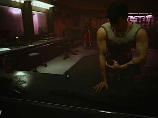 female tyger claw has sex at hammer club in cyberpunk