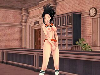 i masturbate momo yaoyorozu to orgasm