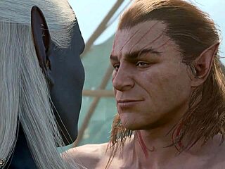 Baldur's gate 3 features detailed naked playthrough with halsin romance leading to explicit gay penis and ass sex scene without mods