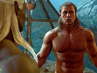 Baldur's gate 3 features detailed naked playthrough with halsin romance leading to explicit gay penis and ass sex scene without mods