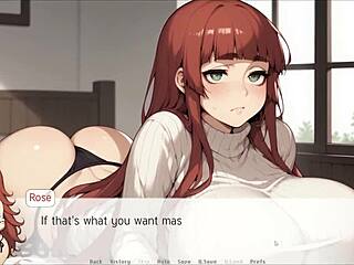 Spirit harem game girl makes master cum on big tits