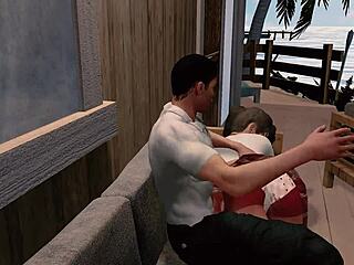 i saw jack and emma spanked in paradise