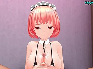 Enjoying the maid service