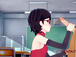 Boku no hero boruto naruto hentai 3d features bakugou katsuki and sarada uzumaki sex at school
