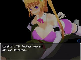 girl b hero loretta in anime cartoon scenes