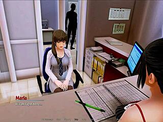 Harem hotel adventure in anime game 284