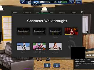 Harem hotel adventure in anime game 284