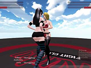 tiffany ambrosia fights julia in kinky fight club 😈