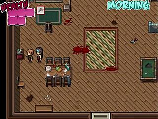 She said, I'm facing a fast zombie in this hentai game, Zombies Retreat, part 8.