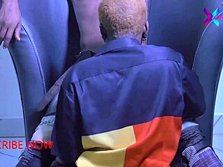 Horny Visitor Slips Into Red Sheer For Wet Action.