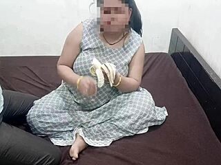 Devar Surprises Sister-in-Law with Favorite Banana in Chubby Doggystyle