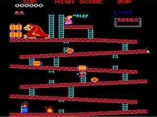 lets play donkey kong game with brunette in exciting adventure