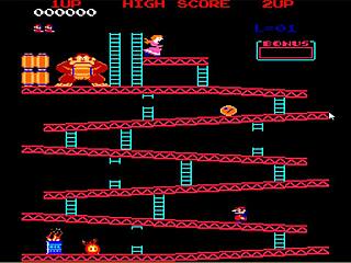 lets play donkey kong game with brunette in exciting adventure