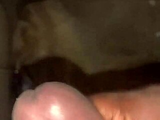 he strokes his big cock in a solo session